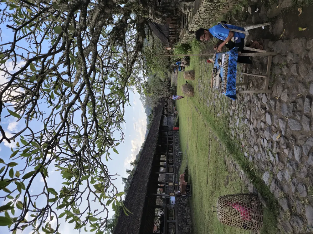Tenganan Pegringsingan traditional Bali Aga village courtyard